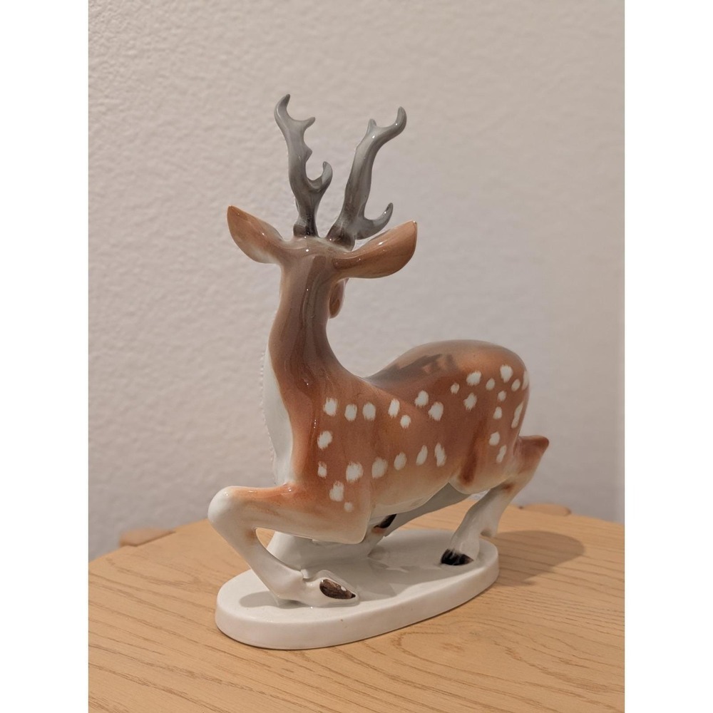 Vintage Lomonosov Stag Figurine - Picture 3 of 9